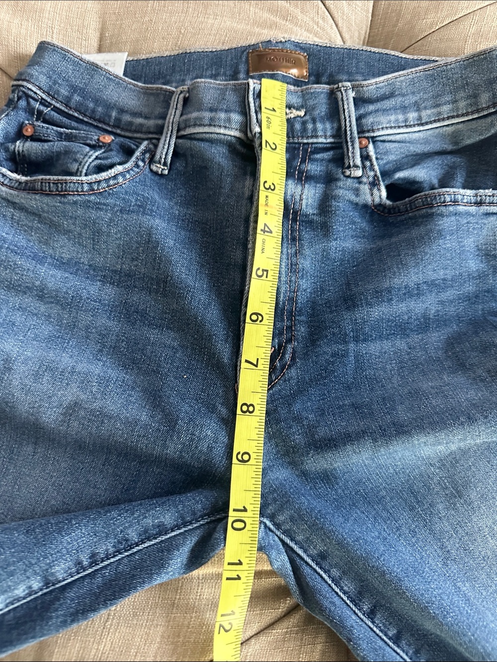 MOTHER Distressed Blue Jeans - Picture 3 of 10